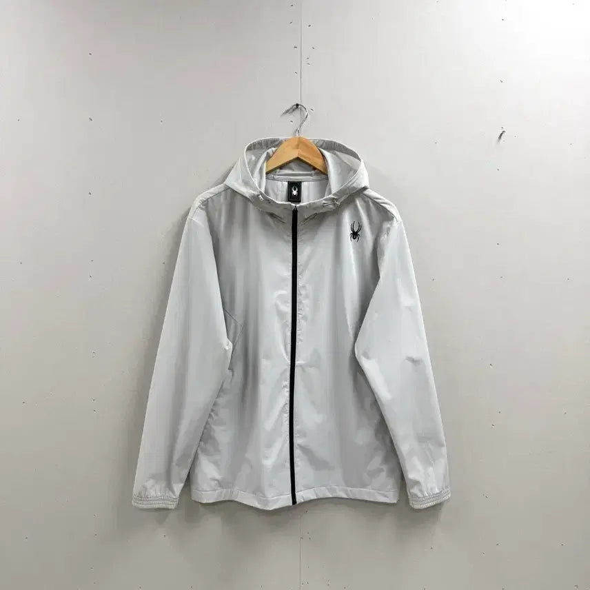 [BUNJANG] Spider Radpad Windbreaker Jacket (Light Grey) / 남성 100 L / 스파이더 라드패드 바람막이 자켓 라이트그레이