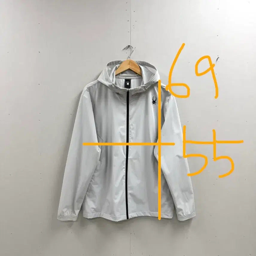 [BUNJANG] Spider Radpad Windbreaker Jacket (Light Grey) / 남성 100 L / 스파이더 라드패드 바람막이 자켓 라이트그레이