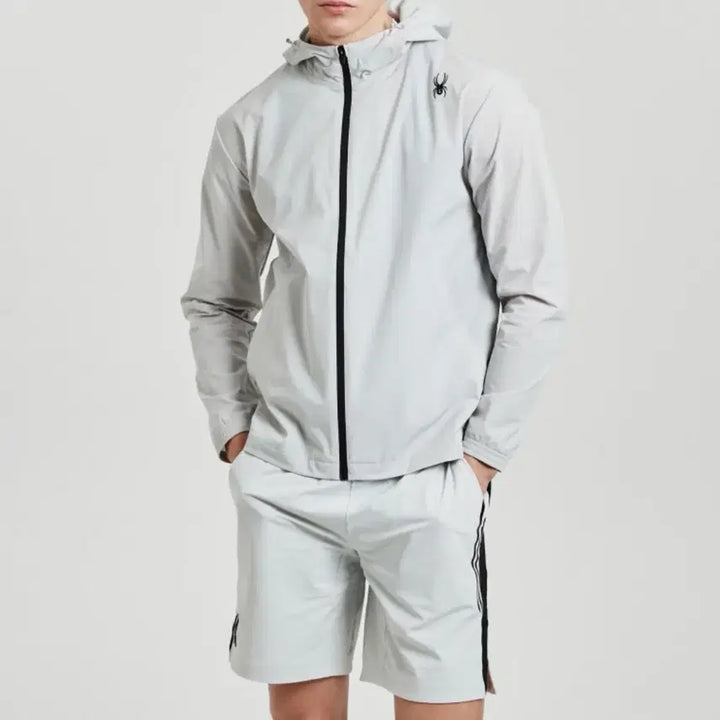 [BUNJANG] Spider Radpad Windbreaker Jacket (Light Grey) / 남성 100 L / 스파이더 라드패드 바람막이 자켓 라이트그레이