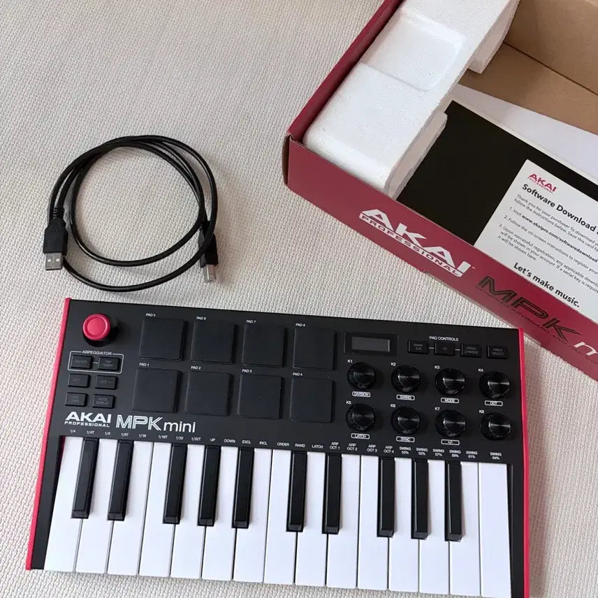 [BUNJANG] AKAI MPK Mini MIDI Keyboard Controller / 박스O AKAI MPK mini 미디 키보드 컨트롤러