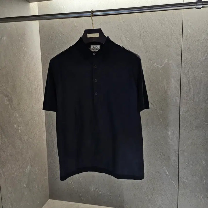 [BUNJANG] Hermes Knit Cotton Polo Short Sleeve T-Shirt M / 에르메스 니트 코튼 PK 폴로 반팔 티셔츠