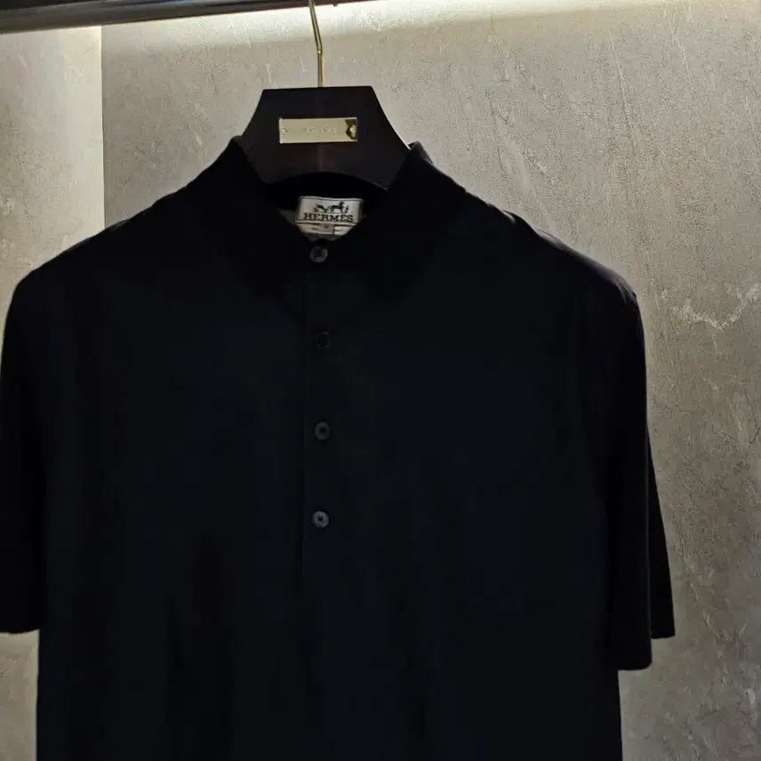 [BUNJANG] Hermes Knit Cotton Polo Short Sleeve T-Shirt M / 에르메스 니트 코튼 PK 폴로 반팔 티셔츠