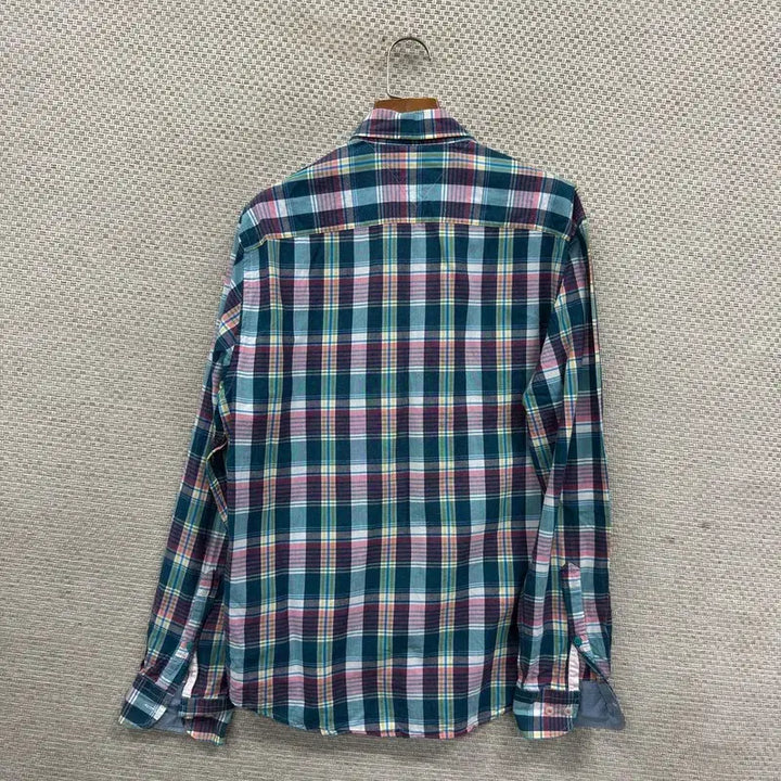 [BUNJANG] Tommy Hilfiger Checkered Shirt M / 타미힐피거 체크 셔츠 M D06432