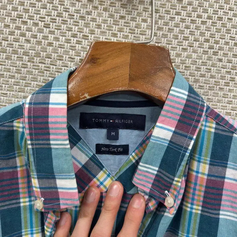 [BUNJANG] Tommy Hilfiger Checkered Shirt M / 타미힐피거 체크 셔츠 M D06432