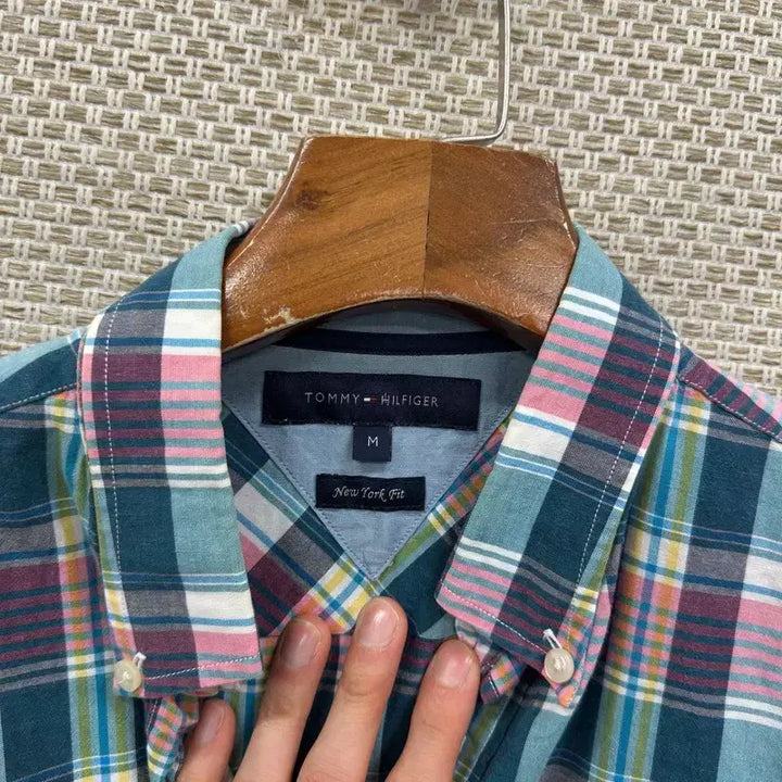 [BUNJANG] Tommy Hilfiger Checkered Shirt M / 타미힐피거 체크 셔츠 M D06432