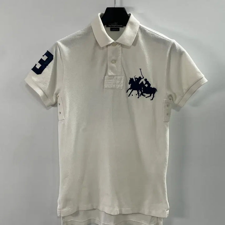 [BUNJANG] Polo Ralph Lauren Big Pony White Short Sleeve Polo Shirt / 폴로 랄프로렌 빅포니 화이트 반팔카라티 (on.1003)