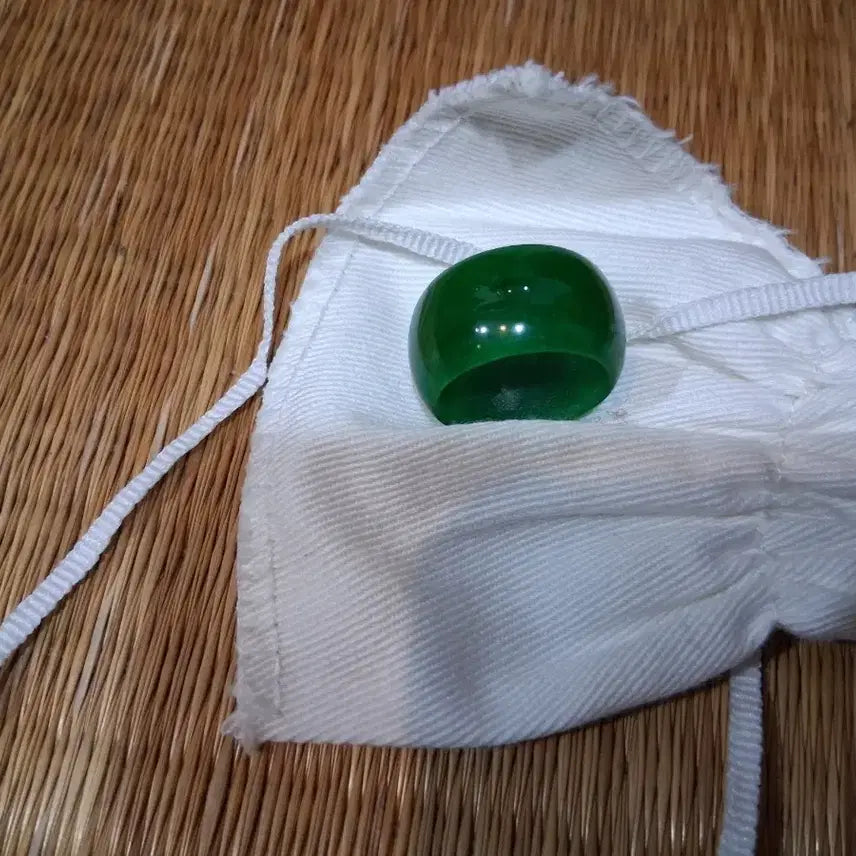 [BUNJANG] Jade Ring Pendant / 비취원석 반지겸 펜던드