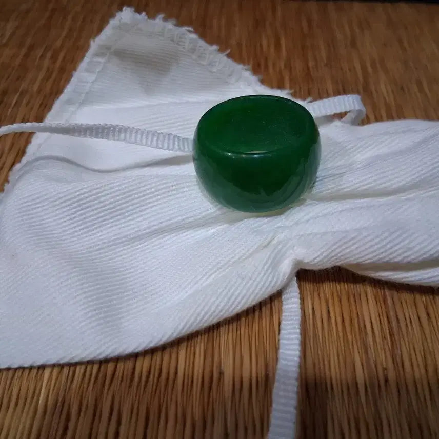 [BUNJANG] Jade Ring Pendant / 비취원석 반지겸 펜던드