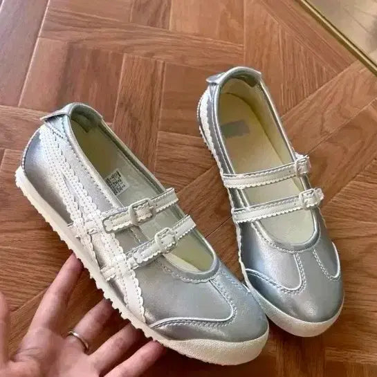 [BUNJANG] Onitsuka Tiger Mexico 66 Mary Jane Silver / 오니츠카타이거 멕시코66 메리제인 실버240