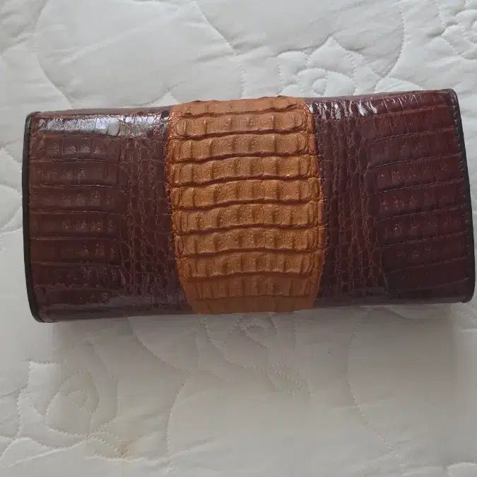 [BUNJANG] Genuine Crocodile Leather Long Wallet for Women / 악어지갑 찐가죽