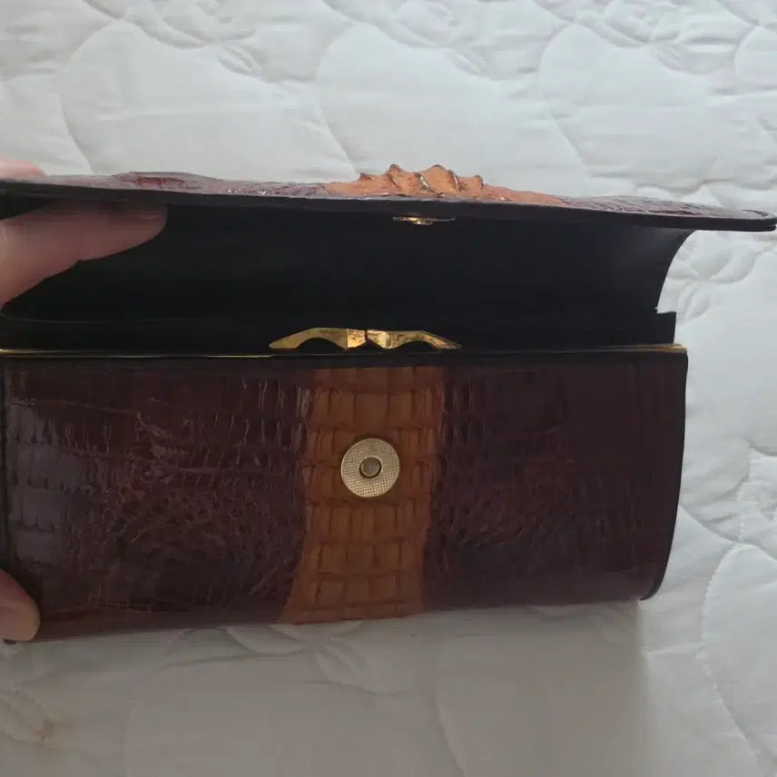 [BUNJANG] Genuine Crocodile Leather Long Wallet for Women / 악어지갑 찐가죽