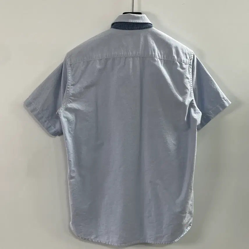 [BUNJANG] A Bathing Ape Spelled Out Oxford Short Sleeve Shirt / 에이프 스펠아웃 옥스포드 반팔 셔츠 (on.1004)