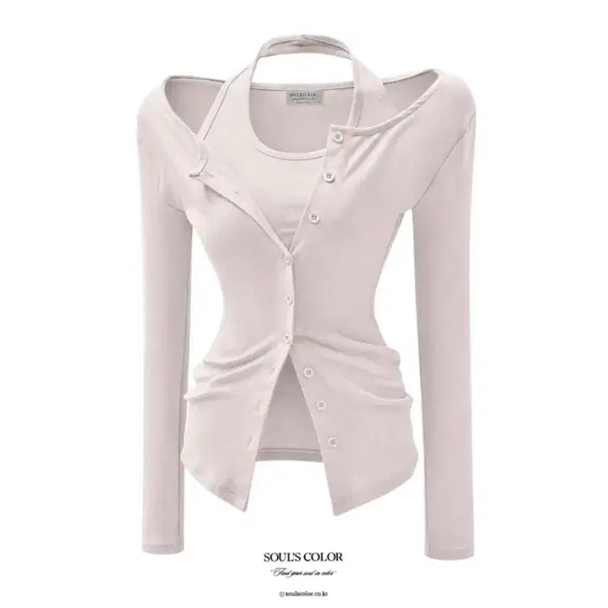 [BUNJANG] Souls Color Halterneck Top / 에이블리 소울즈컬러 홀터넥 탑