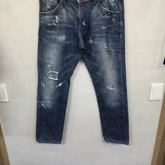 [BUNJANG] DSQUARED2 Painting Damage Denim Pants / 디스퀘어드 페인팅 데미지 데님팬츠 50 대략 33 34