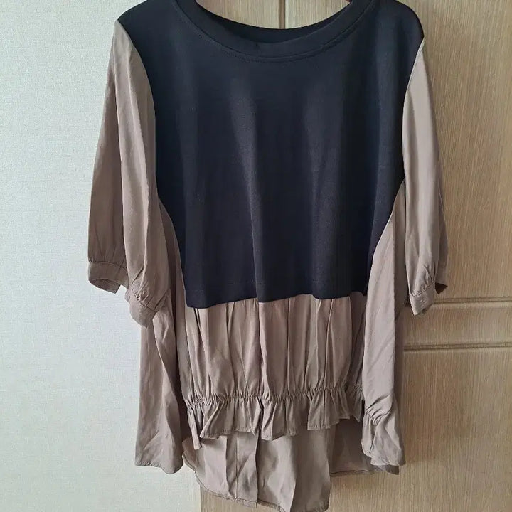 [BUNJANG] Color Block Blouse / 배색 블라우스
