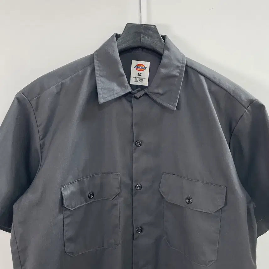 [BUNJANG] Dickies Dark Grey Short Sleeve Shirt / 디키즈 다크그레이 반팔 셔츠 (on.1011)