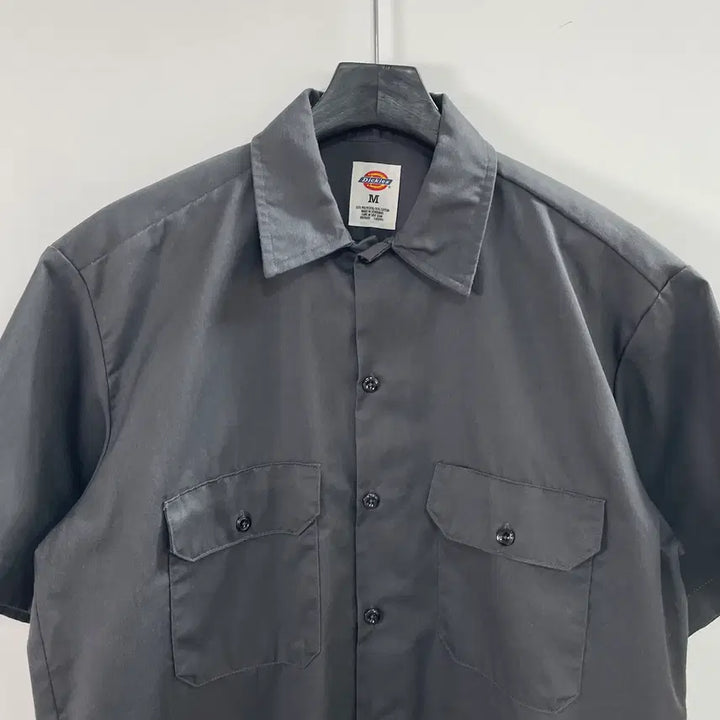 [BUNJANG] Dickies Dark Grey Short Sleeve Shirt / 디키즈 다크그레이 반팔 셔츠 (on.1011)
