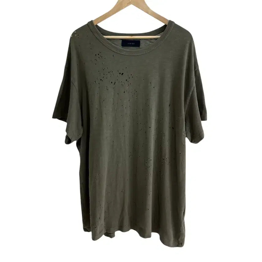 [BUNJANG] Amiri 21SS Shotgun Distressed T-Shirt / 아미리 21SS 샷건 디스트레드 티셔츠