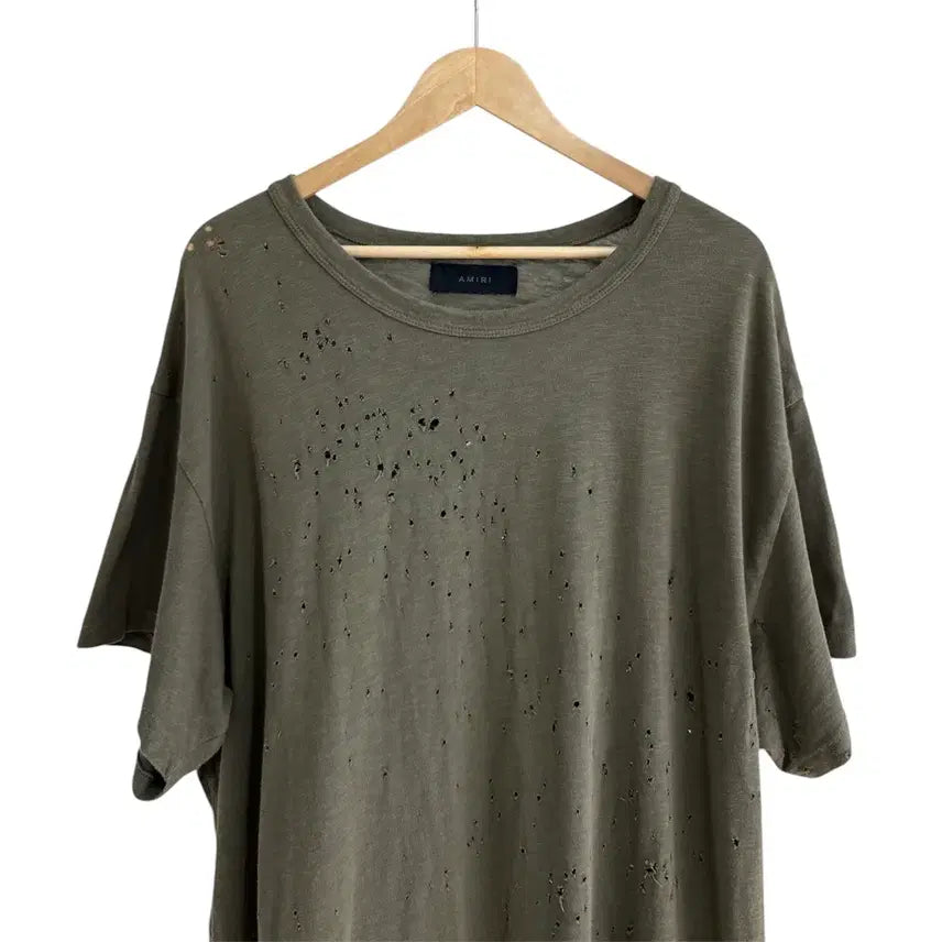 [BUNJANG] Amiri 21SS Shotgun Distressed T-Shirt / 아미리 21SS 샷건 디스트레드 티셔츠