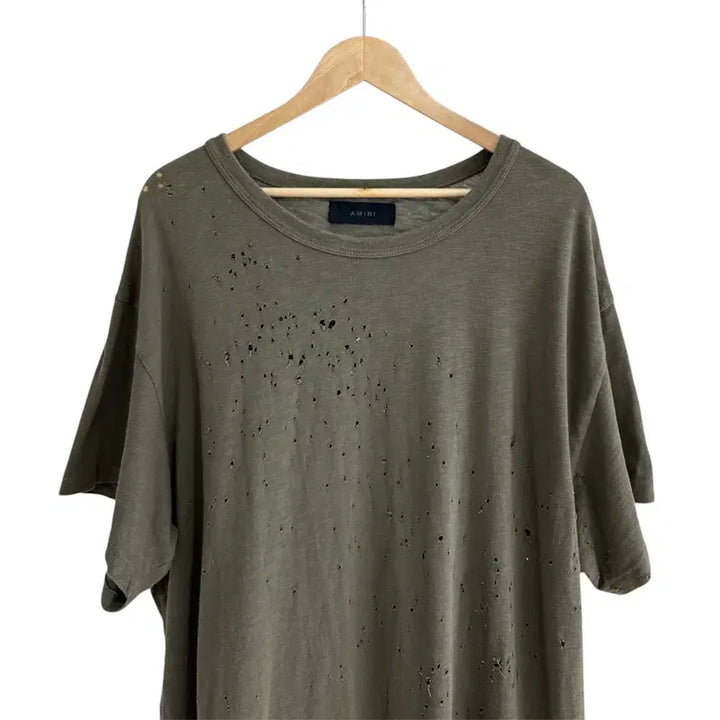 [BUNJANG] Amiri 21SS Shotgun Distressed T-Shirt / 아미리 21SS 샷건 디스트레드 티셔츠