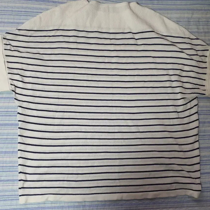 [BUNJANG] Stripe Short Sleeve Summer Knit T-Shirt / 스트라이프 반팔 여름 니트