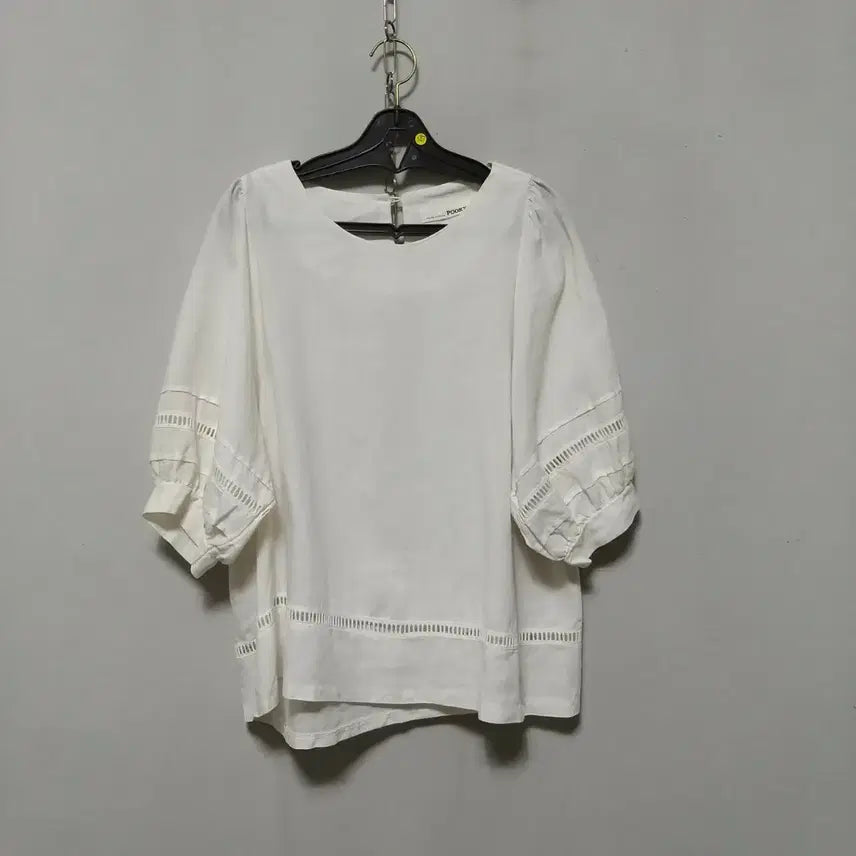 [BUNJANG] Cotton Linen Blouse - White / 다147 면마상의