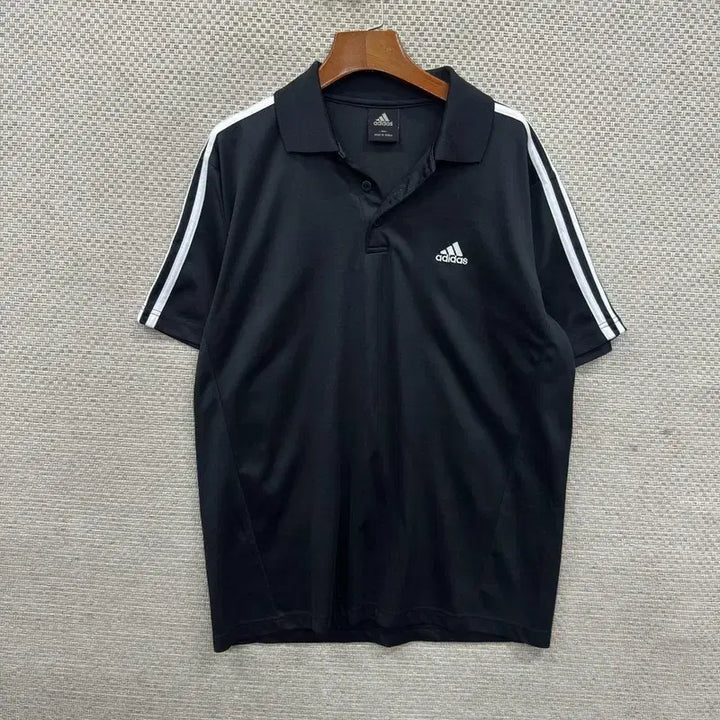 [BUNJANG] Adidas Performance Short Sleeve Polo Shirt 100 / 아디다스 기능성 반팔카라티 100 D06550