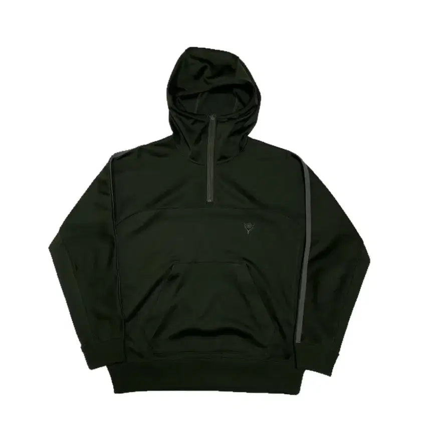[BUNJANG] Nami Leopard Half-Zip Hoodie / 남이서팔 반집업 후드