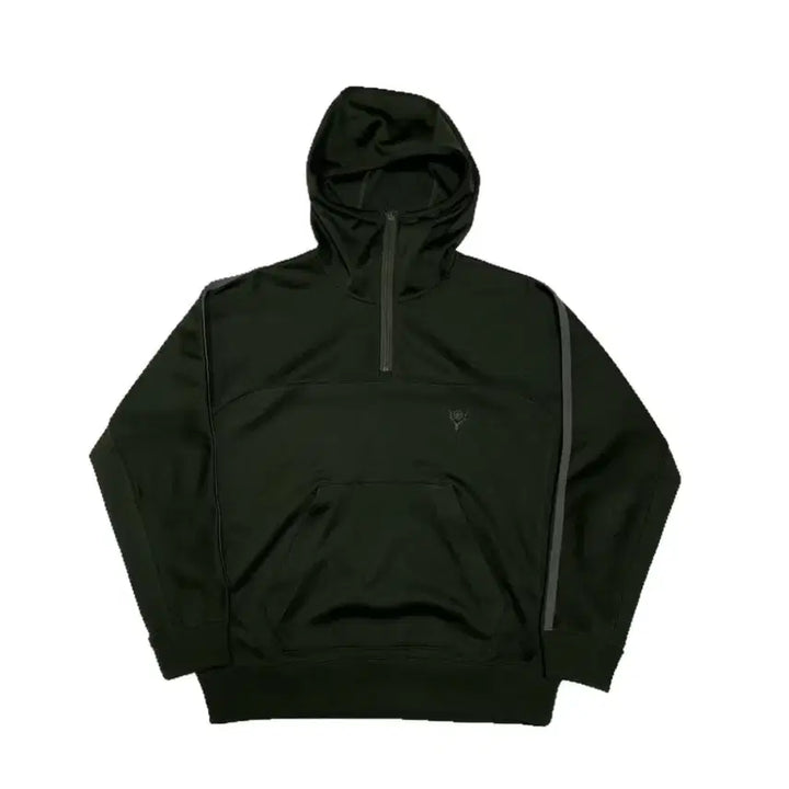 [BUNJANG] Nami Leopard Half-Zip Hoodie / 남이서팔 반집업 후드