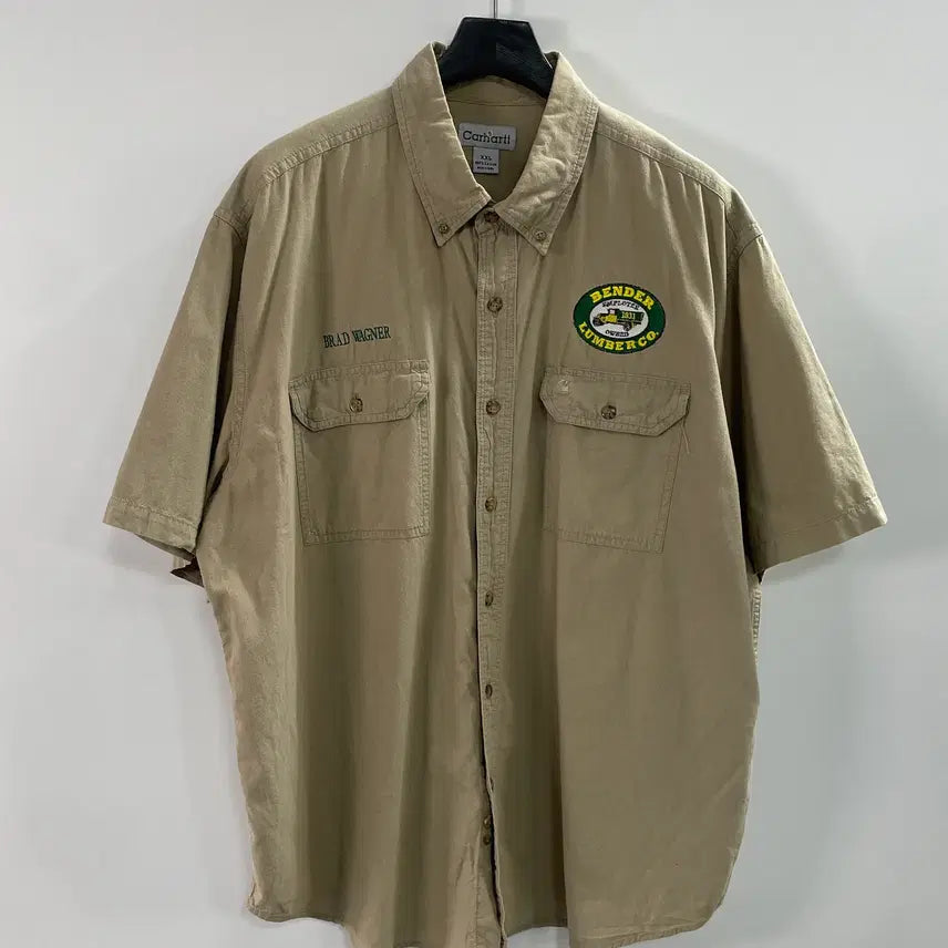 [BUNJANG] Carhartt Patch Two Pocket Work Shirt / 칼하트 패치 투포켓 워크 셔츠 (on.1013)