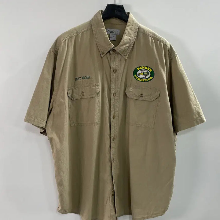 [BUNJANG] Carhartt Patch Two Pocket Work Shirt / 칼하트 패치 투포켓 워크 셔츠 (on.1013)