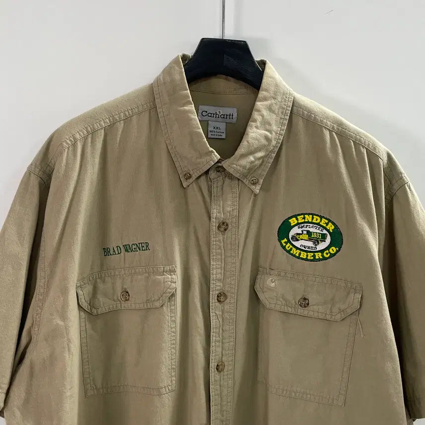 [BUNJANG] Carhartt Patch Two Pocket Work Shirt / 칼하트 패치 투포켓 워크 셔츠 (on.1013)