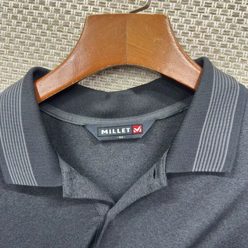 [BUNJANG] Millet Fall Long-Sleeve Collar T-Shirt 95 / 밀레 등산 가을 긴팔카라티 95 D06483