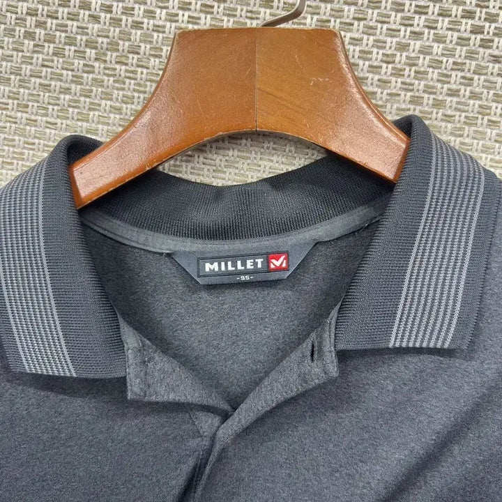 [BUNJANG] Millet Fall Long-Sleeve Collar T-Shirt 95 / 밀레 등산 가을 긴팔카라티 95 D06483