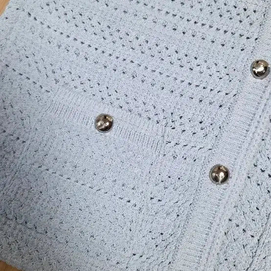 [SOLD OUT] 라떼 하늘색 니트 가디건