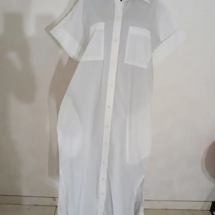 [SOLD OUT] (새상품) 제이크루 셔츠형 루즈 롱롱 원피스