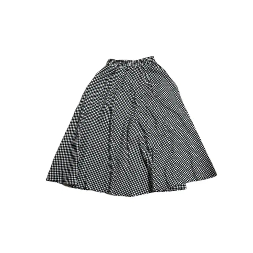 [SOLD OUT] 빈티지 체크 패턴 롱 스커트 치마