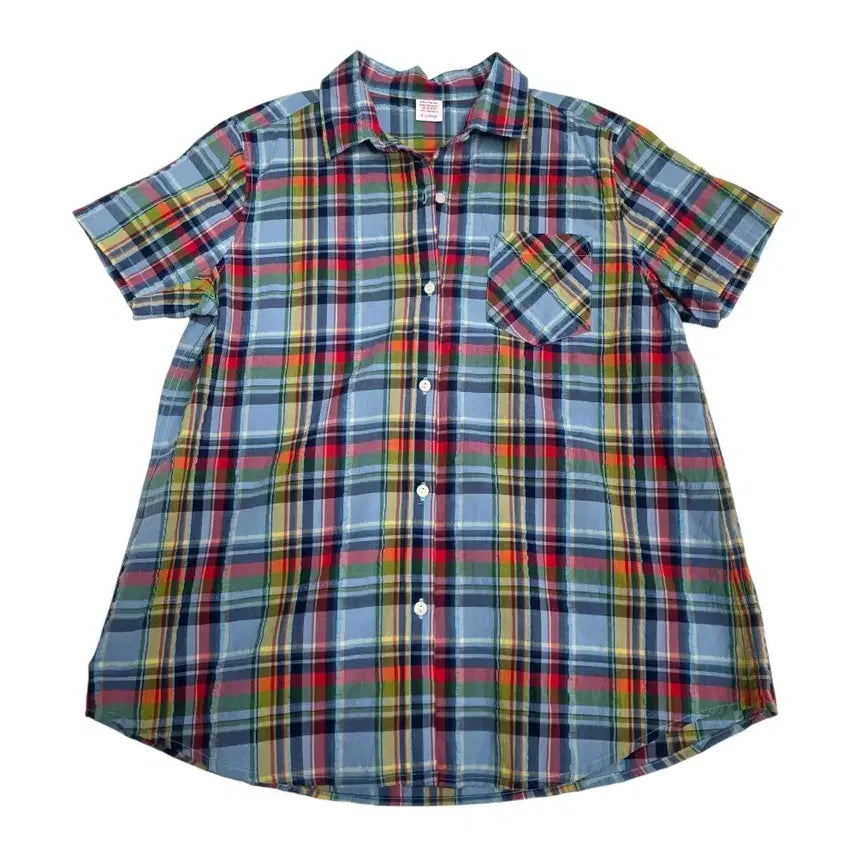 [SOLD OUT] [프립]XL/일본 유니클로 시어서커 멀티 체크 반팔셔츠