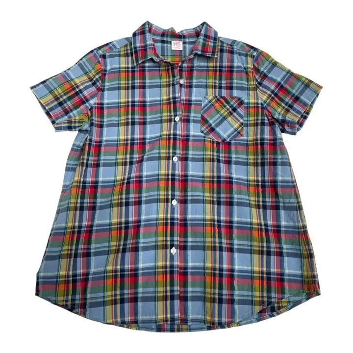 [SOLD OUT] [프립]XL/일본 유니클로 시어서커 멀티 체크 반팔셔츠