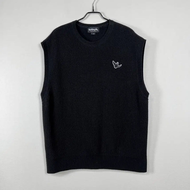 [SOLD OUT] 마크곤잘레스 오버핏 블랙 니트 베스트 조끼 남L XL 라덴 빈티지