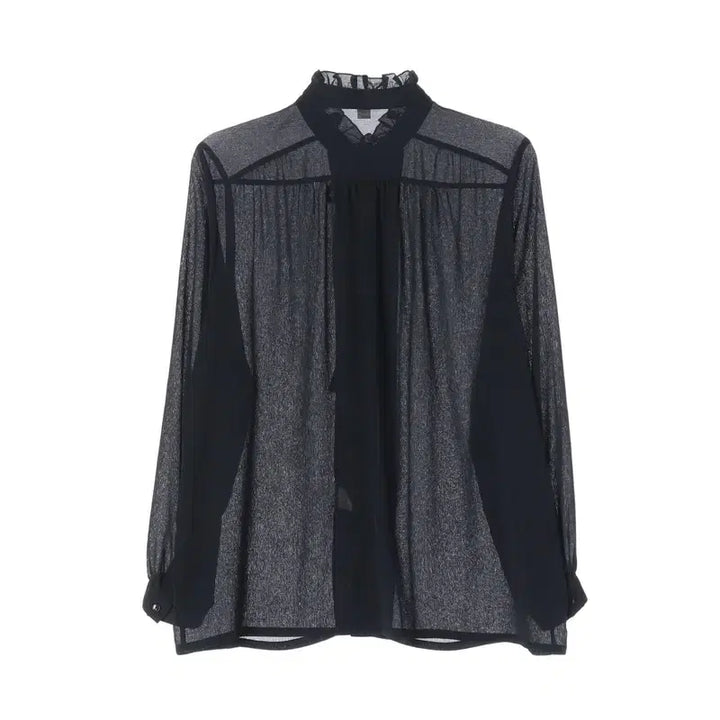 [SOLD OUT] [JPN] 폴리 리본 블라우스 (여성 오버핏)