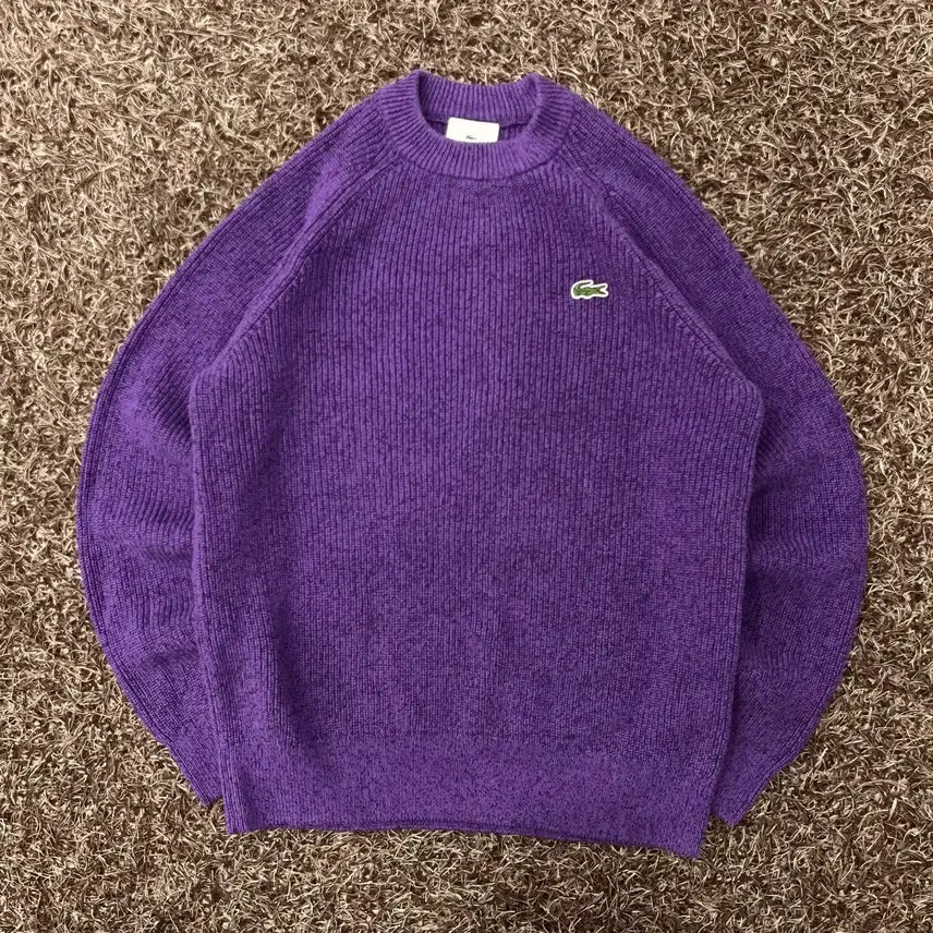 [SOLD OUT] XS 라코스테 퍼플 니트 스웨터