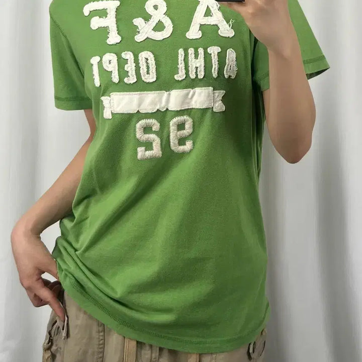 [SOLD OUT] 아베크롬비 빅로고 그린 반팔