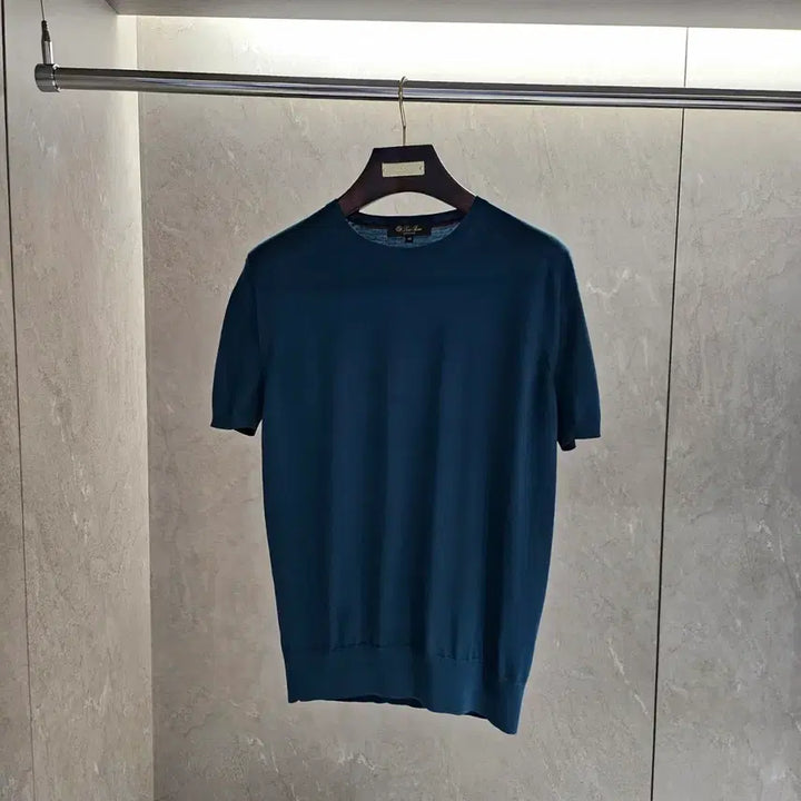 [SOLD OUT] 로로피아나 버진 울 니트 반팔 티셔츠