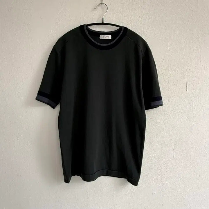 [SOLD OUT] [100] 랑방 스포츠 배색 니트 반팔