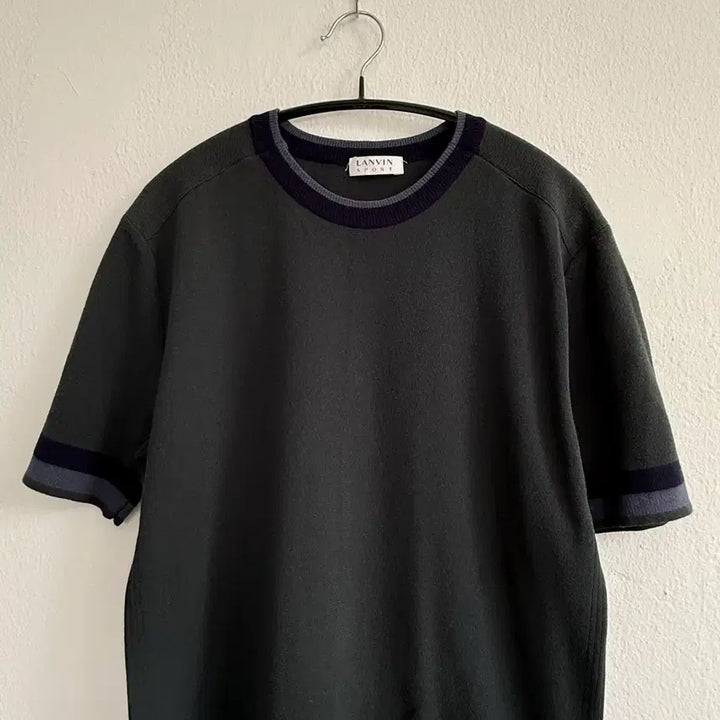 [SOLD OUT] [100] 랑방 스포츠 배색 니트 반팔