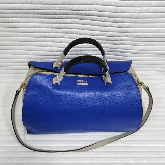 [SOLD OUT] 훌라 토트백 숄더백 블루/베이지