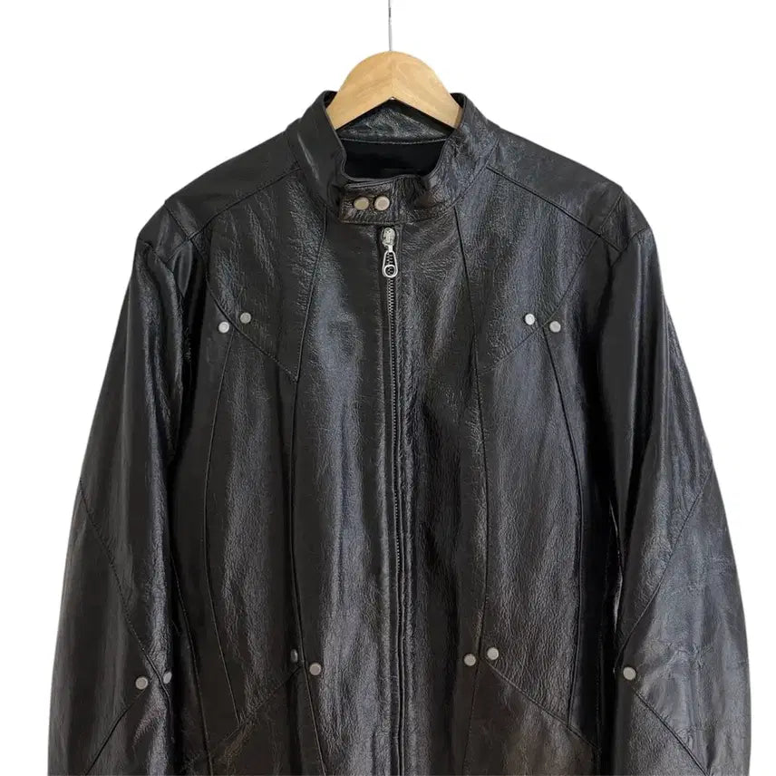 [SOLD OUT] 베르사체 진스 꾸뛰르 00s 레더 바이커 자켓