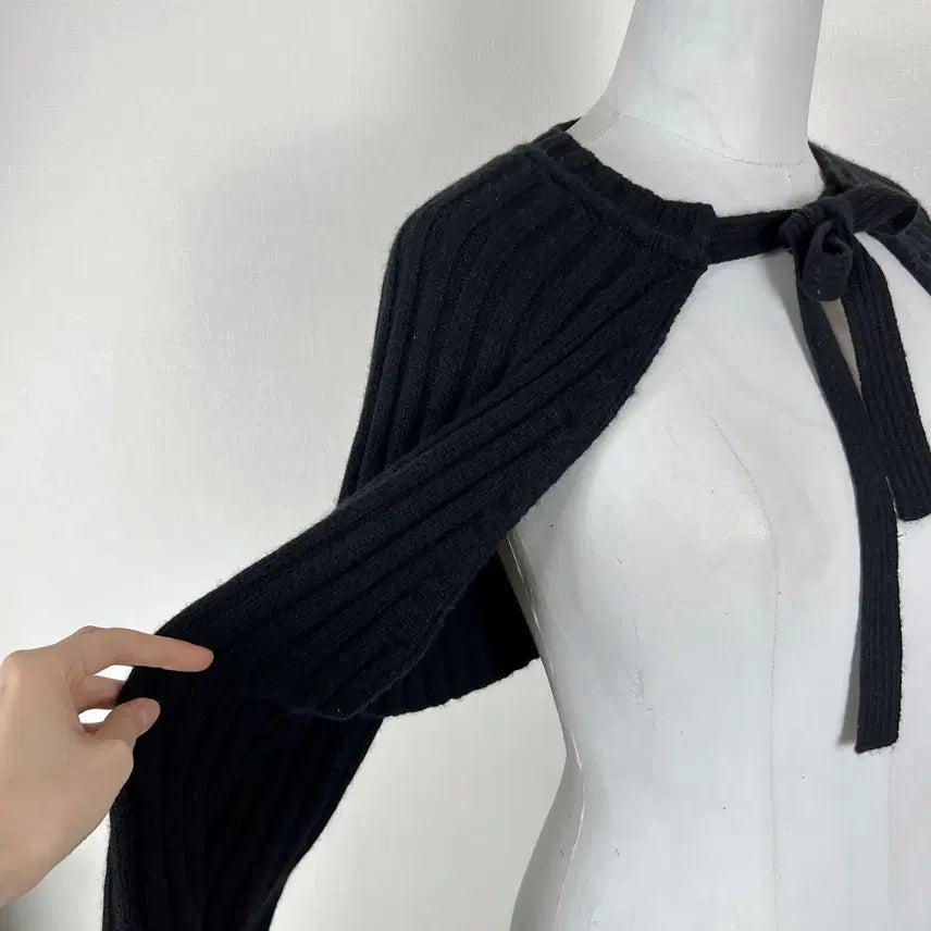 [SOLD OUT] 한섬 2022 캐시미어 미니 블랙 가디건 여90 F 라덴 빈티지