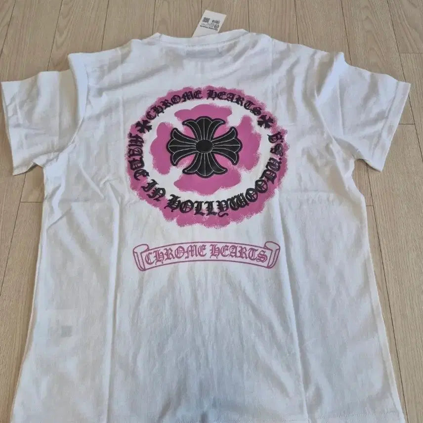 [SOLD OUT] 크롬하츠 반팔티 핑크 로고 화이트 /블랙